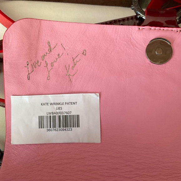 Zadig & Voltaire Kate Wrinkle Burgundy Patent Leather Crossbody Shoulder Bag NWT - Picture 6 of 16